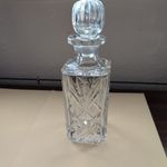 Glass Decanter Bottle with Stopper Clear Glass Vintage