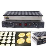 Nonstick Electric 50pcs Poffertjes Mini Dutch Pancake Baker Maker Iron Machine