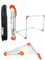 Football Soccer Goal 4x6 Heavy Duty Steal One Piece Folding Frame with Goal Net