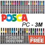 Uni Posca Paint Marker Fine Nib Pens  Every Colour PC-3M