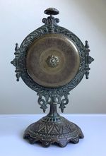 Antique Victorian Brass Desk Hotel Shop Counter Bell