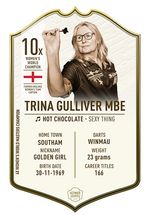 Trina Gulliver MBE Immortal Small Signed Ultimate Card INC FREE P&P TO UK ONLY