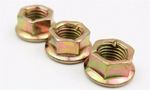Metric Fine M10 x 1.25 Zinc Hexagon All Metal Manifold Flange Tri Lock Nuts 10.9