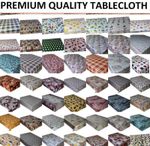 WIPE CLEAN TABLECLOTH PVC OILCLOTH VINYL WIPEABLE TABLE CLOTH COVER PROTECTOR  
