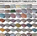 WIPE CLEAN TABLECLOTH PVC OILCLOTH VINYL WIPEABLE TABLE CLOTH COVER PROTECTOR  