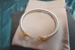 NEWDAVlD.YurmanSilver and Gold twisted cable bracelet