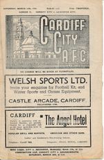 Cardiff City v Leicester City 1947/1948 - includes an original newspaper report