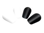 Set of Mini Shin Guards NQEUEPN 2 Pairs Black-White B-GRADE