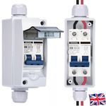 Solar Disconnect Switch DC12-240V 40 Amp Circuit Breaker with PV Combiner Box