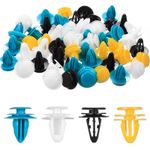 80 Pcs Car Trim Clips Mixed Sizes Fasteners for Panels & Doors