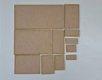 MDF rectangles | Wargame Bases | Crafting | Art | 3mm thick | 2mm thick