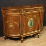 Italian sideboard furniture cabinet painted gold antique style 20th century