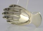 NOVELTY ASPREY ENGLISH STERLING SILVER HAND TEA CADDY SPOON 1991