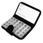 7 Day Pill Leather Pill Organiser Medicine wallet Storage Travel Dispensor Box