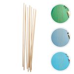 20Pcs Durable Bamboo Kite Sticks for Kids DIY Crafting Light Yellow Flexible