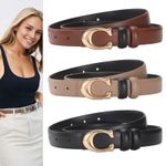 High-quality Women's Fashionable Belt C-shaped Buckle