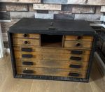 Vintage Engineers Wooden Chest - Tool Box - Scratch Built