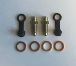 2 x Front Caliper Bleed Nipples Covers Washers GSF600 95-99 GSF1200 96-00 Bandit