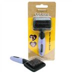 Rosewood Options Mini Slicker Brush, Mini Soft Brush Small Animal Grooming Fur
