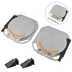 1 Pair Wheel Alignment Turntable Plates 5 Ton Load Capacity + Bridge Blocks