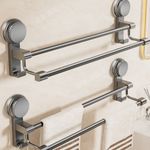 Towel Storage Rack Towel Holder Suction Cup Style Towel Bar For Bathroom Use