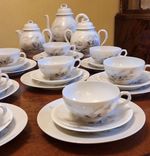 Rare Antique Kutani 29 Piece Tea Service, Japanese, Eggshell, Victorian 1890