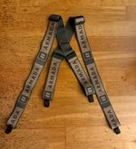 Armada Men’s Braces Green/khaki X-Back Adjustable Elastic Clip-On One Size
