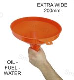 Large Oil Fuel Funnel 200mm Extra Wide Petrol Diesel Water Pour Plastic Funnel