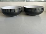 2 x Denby Jet Stripes Soup/ Cereal Bowls 6 1/2" used