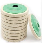 10PCS 100mm x16mm 4 Inch Wool Buffing Grinder Wheel Felt Polishing Disc Pad Kit