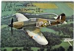 PETER TOWNSEND Signed 'Hurricane' Photograph World War 2 - RAF Pilot - preprint