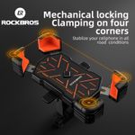ROCKBROS Bike Phone Holder Mount,Quick Release Clamp,360 Rotatable Phone Mount