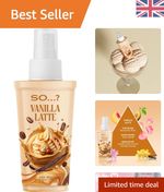 Convenient 150ml SO... Delish Vanilla Latte Body Mist - Mood-Boosting Spray