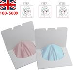 Face Oil Control Film Absorbent Tissue Makeup 100-500X Blotting Paper Pad UK