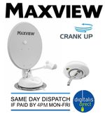 MAXVIEW 65CM CRANK UP SATELLITE DISH ROOF MOUNT MOTORHOME CARAVAN BOAT