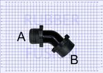 ☢ Gas Mask Respirator BLACK 45 Degree Adapter - with - Choose Your fittings