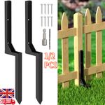 Post Repair Ground Spike - Heavy Duty Steel Fence Anchor Stake 43x12x45cm