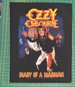 Ozzy Osbourne Diary Of A Madman Large Size Printed Sew On Back Patch Official