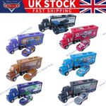 2+2 Free Disney Pixar Cars Container Truck & Car Lightning Jackson Diecast Model