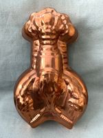 Vintage Tagus Portugal Copper Coloured / Plated? Tin Lobster Shaped Jelly Mould.