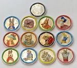 Beatrix Potter 50p Complete Set Royal Mint Colour Decal Capsule Peter Rabbit UNC