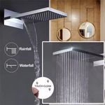 Chrome  Bathroom Rainfall & Waterfall Shower Head