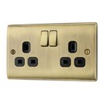 BG Nexus Antique Brass Switches & Sockets Full Range Satin Gold metal Black 