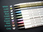  Waterproof Metallic Marker Pens Card Making Craft Diary Scrapbooking UK Seller