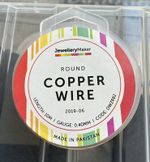 10 Metres Gauge 0.4mm Round Copper Wire, Jewellery Maker
