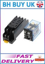 12V 24V 240V DC AC 10A 8PIN COIL POWER RELAY & SOCKET BASE DPDT ELECTRONICS