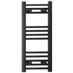 Small Heated Matt Black Towel Rail Radiators Bathroom All UK Sizes In Stock Now