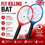 Bug Zapper Racket Electric Fly Swatter Mosquito Bat Wasp Insect Pest Killer