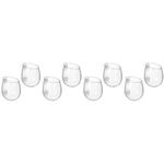 8Pcs Reusable Glass Aquatic Plant Cups for Freshwater and Saltwater Tanks