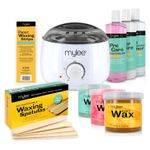 Professional Mylee Full Waxing Kit Heater Wax Strips Pre After Care Hair Removal